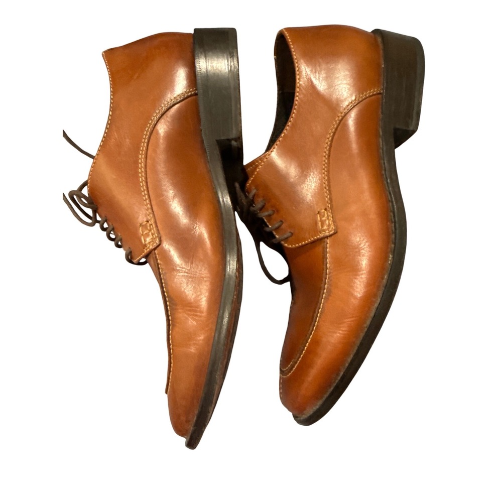 Cole Haan Air Giraldo Men 8.5 M British Tan Leather Apron Toe Oxfords C08189 - Picture 4 of 8